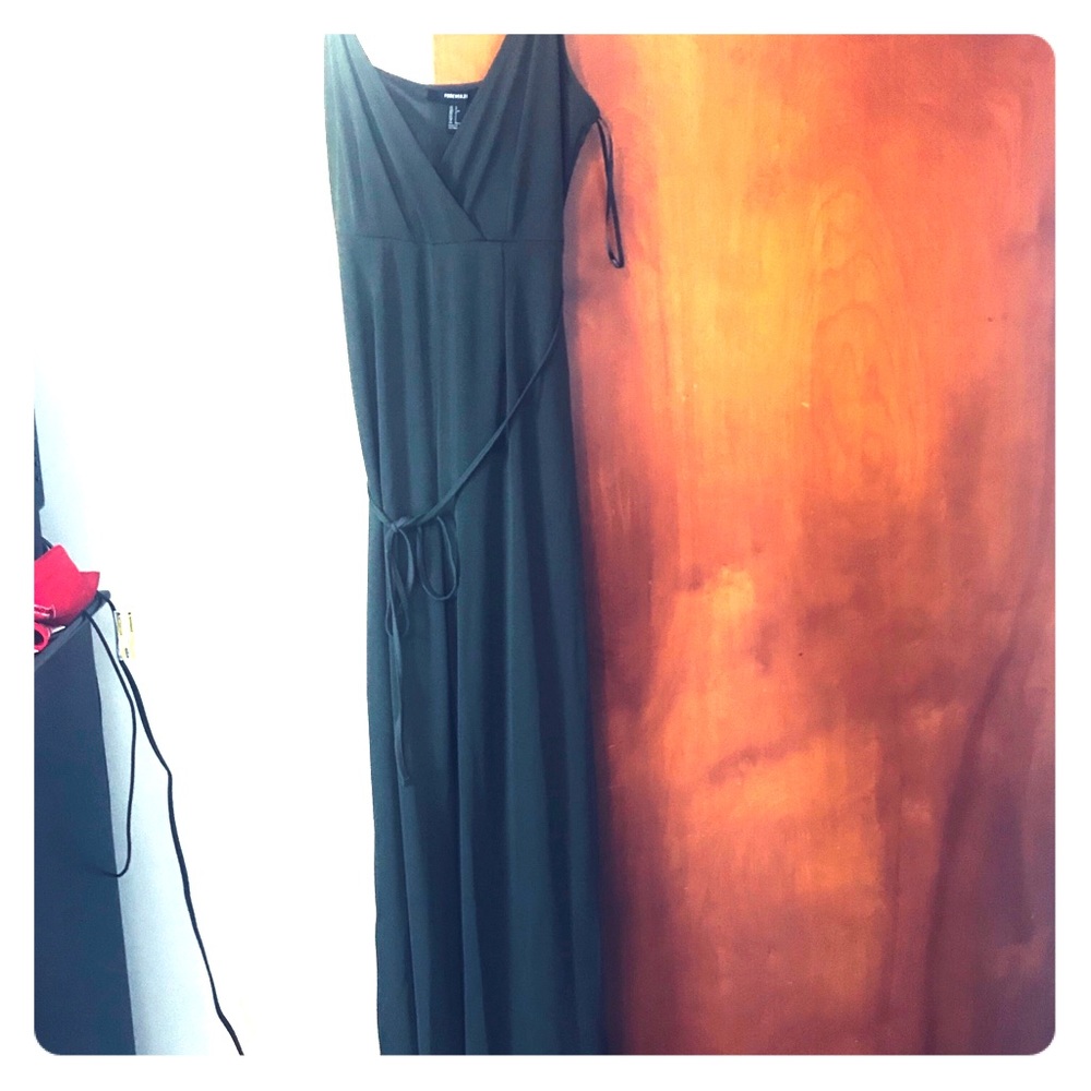 Olive green jump suit